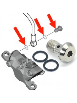 1 vis de durite (Banjo Bolt) + 2 o-rings