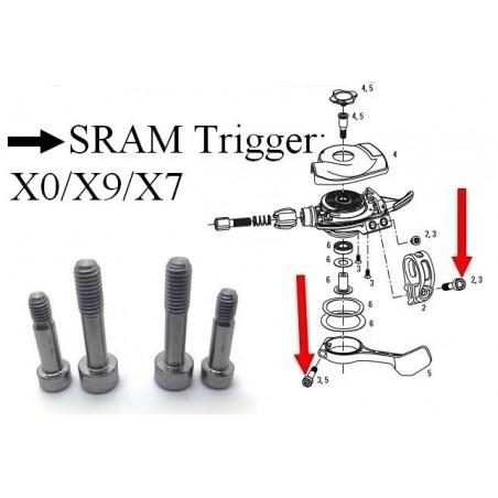 SRAM X0/X9/X7: 4 Schrauben für 2 trigger