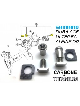 SHIMANO: 2 fixation titane/carbone pour Dual Lever