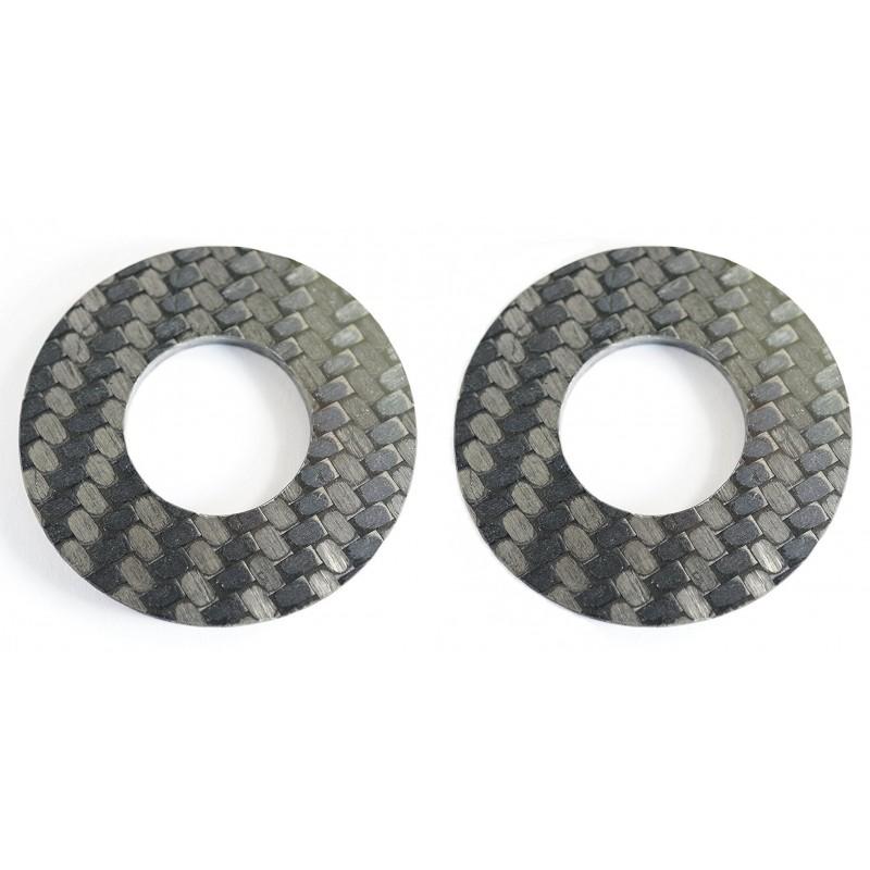 2 Washers in CARBONE: on choice M4, M5 or M6