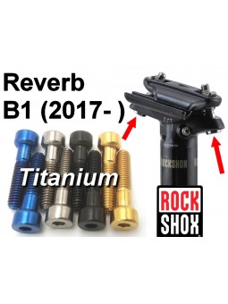 ROCKSHOCK Reverb B1:  2 Schrauben aus Titan für Sattelstütze